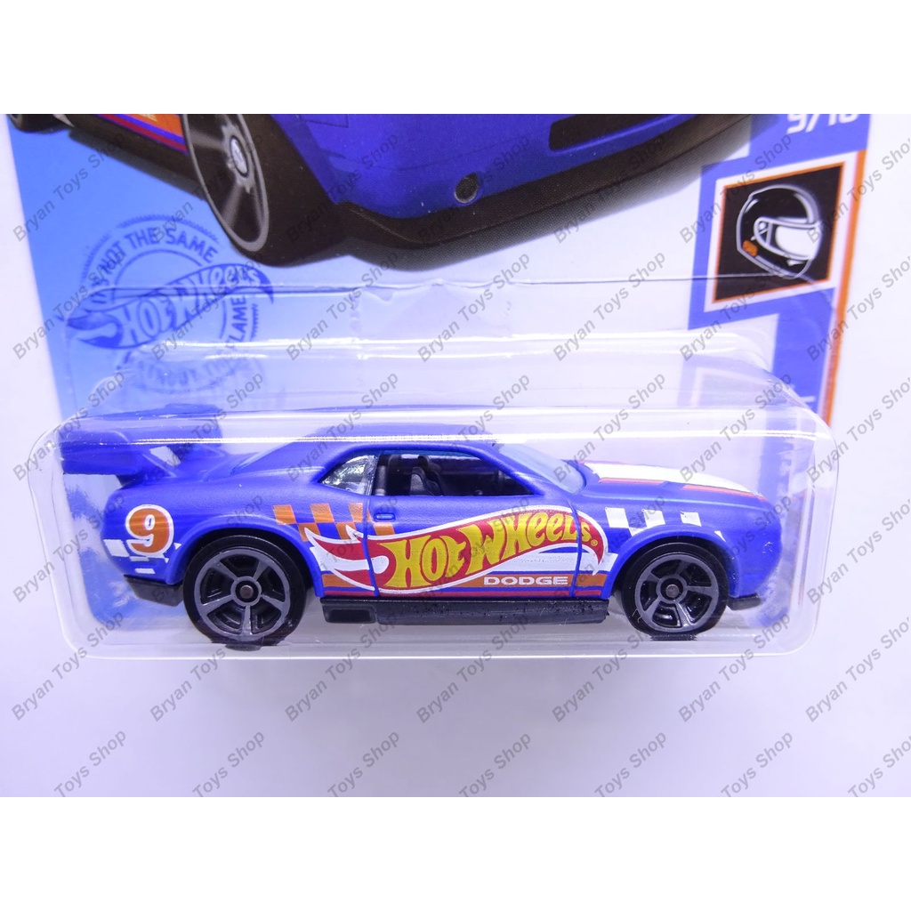 Hot Wheels Dodge Challenger Drift Car Biru Tampo HotWheels