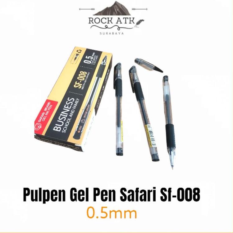 

HOT SALE SAFARI PULPEN GEL PEN BOLPOIN SF-008 (1PCS) PENA BALLPOINT 0.5MM ♩ 862