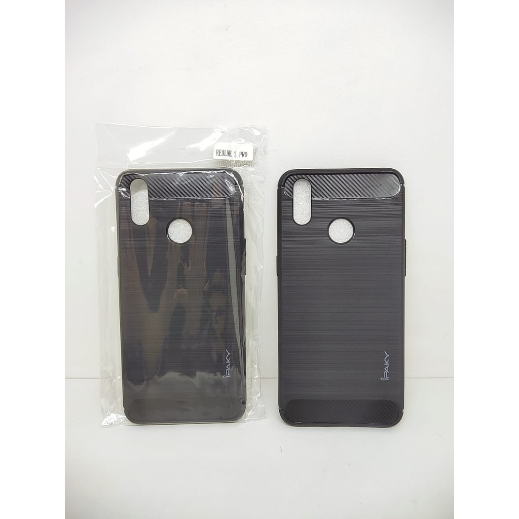 Case Slim Fit Carbon Realme 3 Pro RMX1851 6.3 inchi Softshell Fiber Multi Carbon