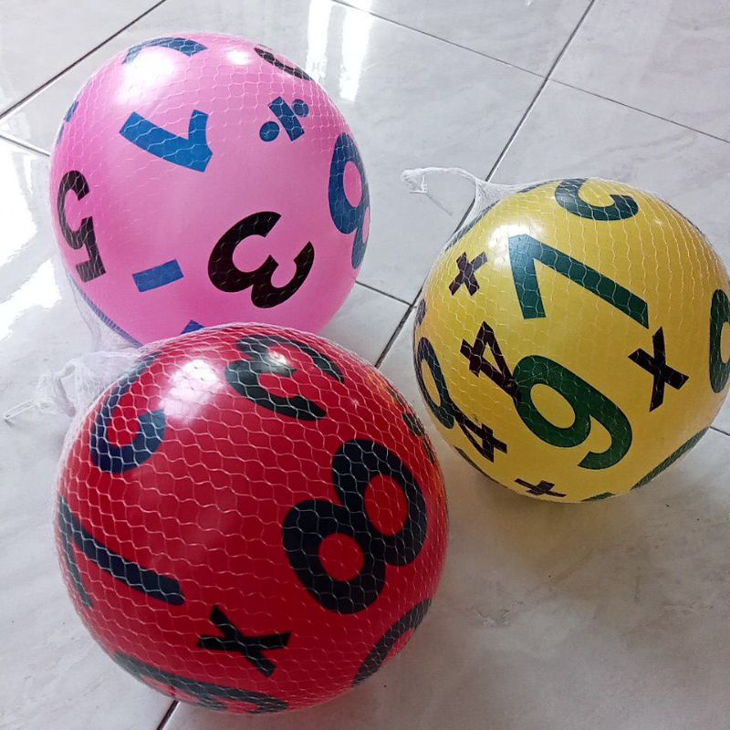 Bola Karet Motif Angka