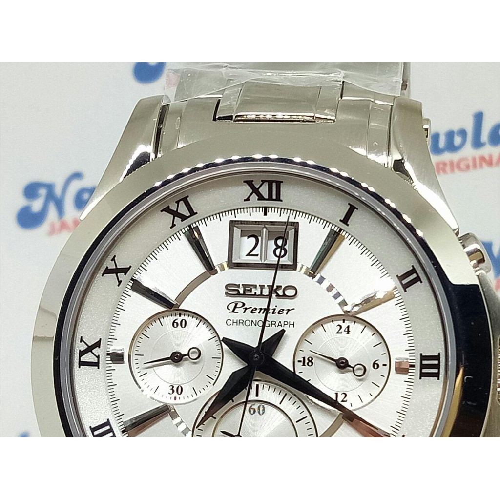Seiko Premier SPC063P1 Chronograph Sapphire - Jam Tangan Pria SPC063