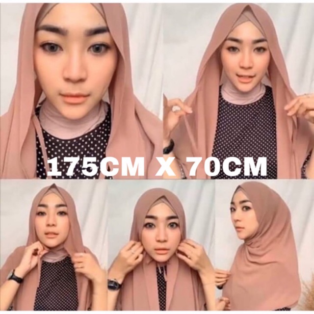 (1kg muat 13pcs) THALIA 175x70 PASHMINA TALI INSTANT NON PET HIJAB JILBAB KHIMAR KERUDUNG BERGO