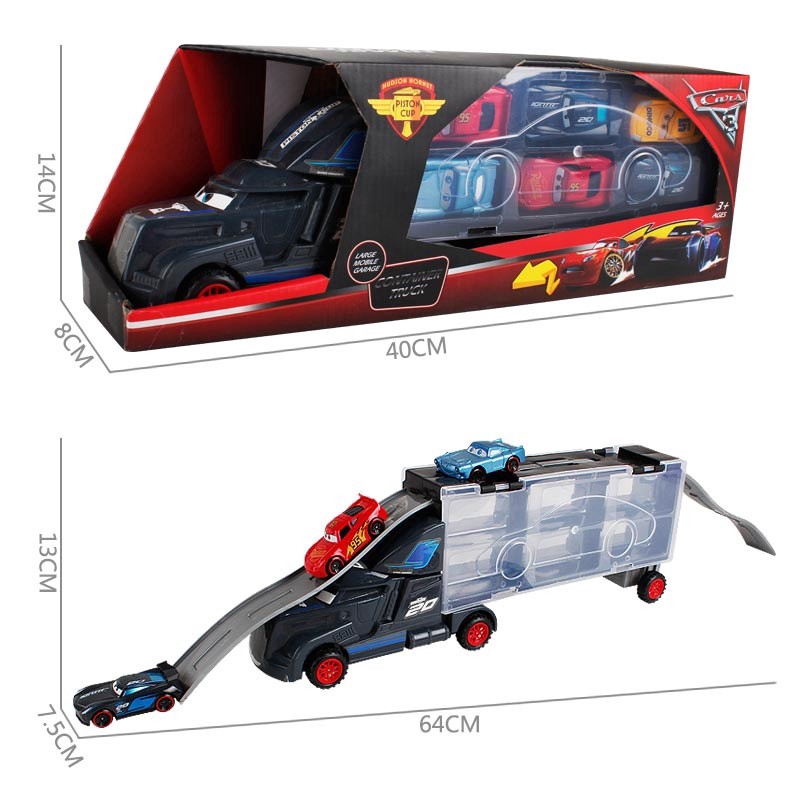 6pc Alloy Cars 2 Lightning McQueen Racer Car&amp;Mack Truck Kids Toy Collection Set Gifts