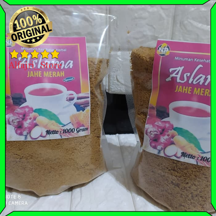 

Jahe Merah Aslama | 1000 gr | Kemasan | Instan | Seduh