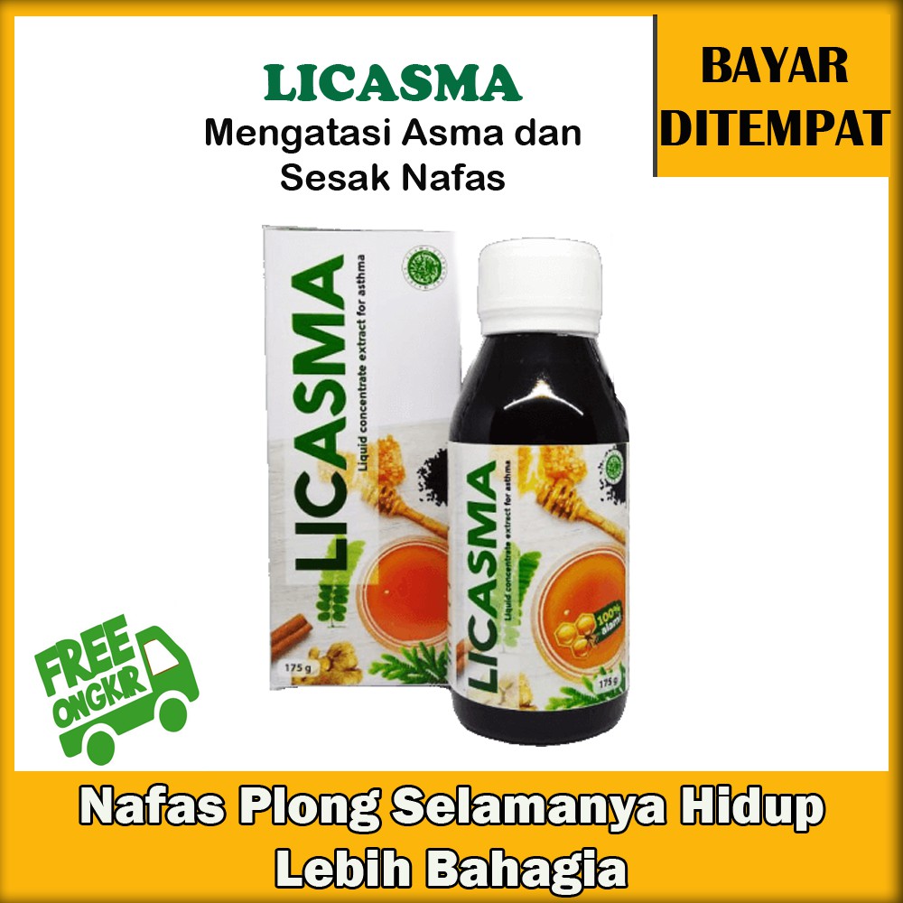 LICASMA Madu herbal Original obat asma , obat sesak nafas batuk berdahak Bronkhitis tenggorokan Ispa