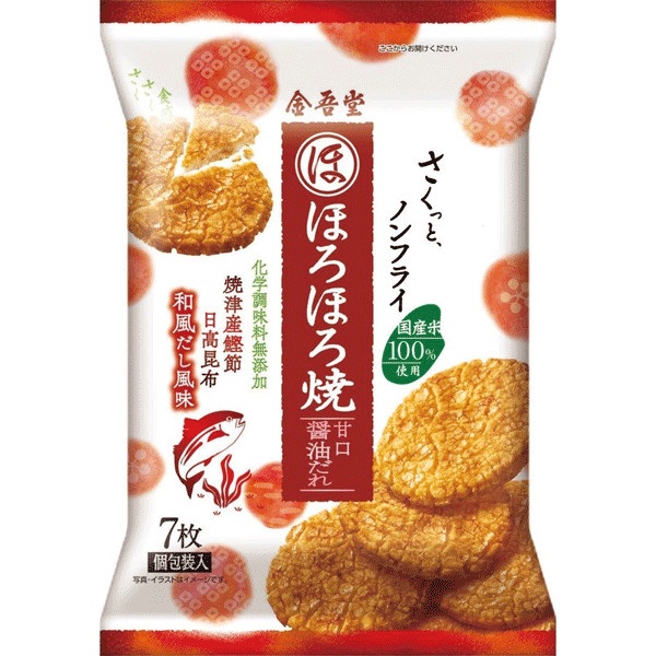 

Kingodo Horo-Horo Yaki Senbei amakuchi [Rasa Kecap Manis] [10 Keping]