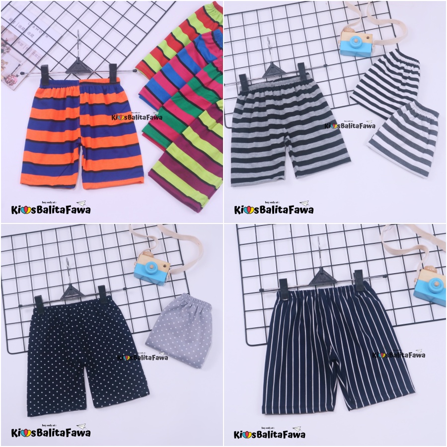 Celana Short MOTIF uk anak TK 3-5 th / Ketat Anak Dalaman Balita Pendek Dalam Legging Bawahan Murah