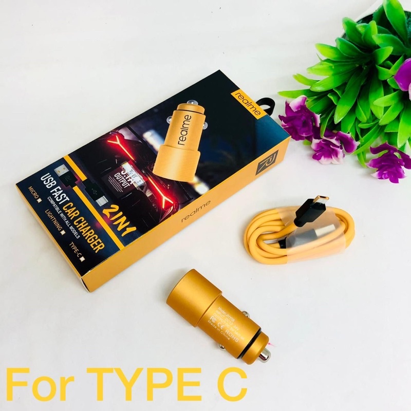 SAVER CHARGER MOBIL REALME 2IN1 TYPE C PROMO SEN