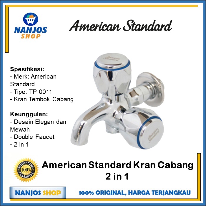 American Standard Keran / Kran Tembok Cabang Tp 0011 - B609 F062m032