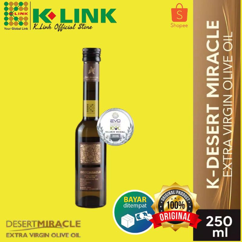 

K-Desert Miracle Extra Virgin Olive Oil Minyak Zaitun Murni (250 ml)