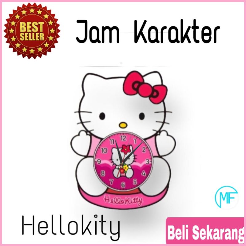 Jam dinding karakter unik minimalis - Jam dinding karakter murah - jam dinding doraemon - jam dinding hellokity - jam dinding keroppi