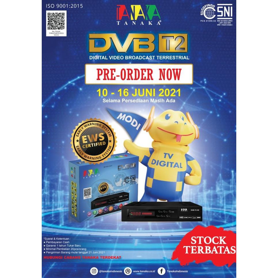 SET TOP BOX TANAKA DVB T2 DIGITAL TV (SALE)