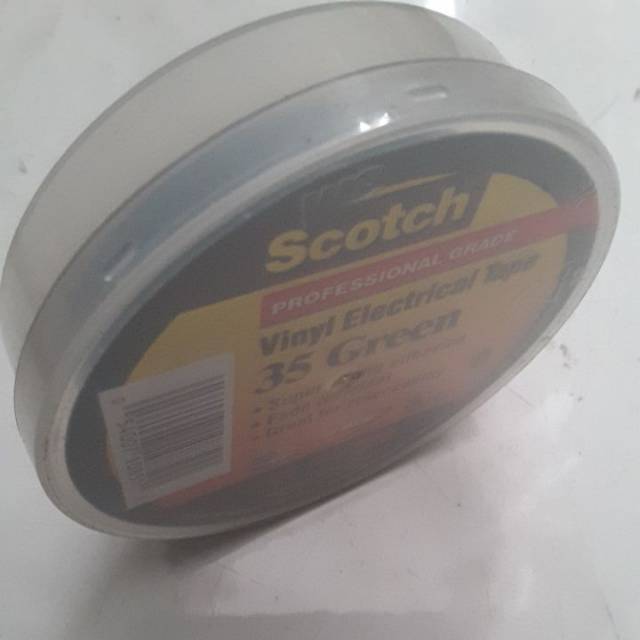 

Lakban listrik scotch perekat isolasi lem warna hijau double tape panjang 3 meter