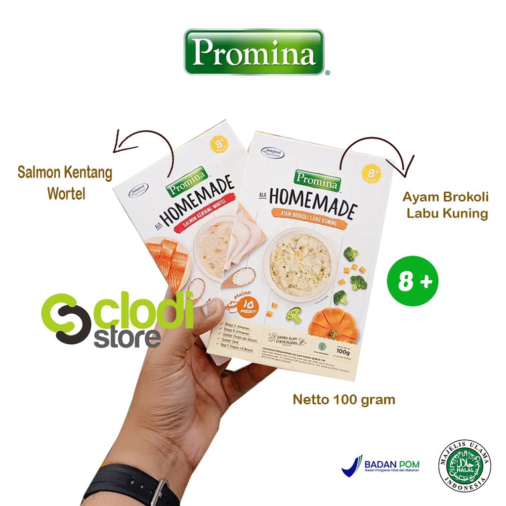 Bubur Bayi Promina HOmemade 8+ 100gr/ Promina Salmon ...