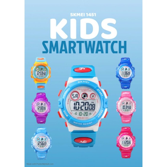 SKMEI Kids Jam Tangan Sporty Anak 1451 Fashion Anak Bahan Bagus Anti Air Berkualitas Terbaru Termura