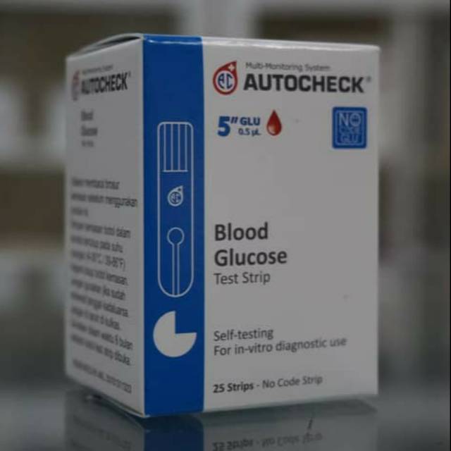 AutoCheck Glucose Strip cek Gula Sarah Auto Check isi 25
