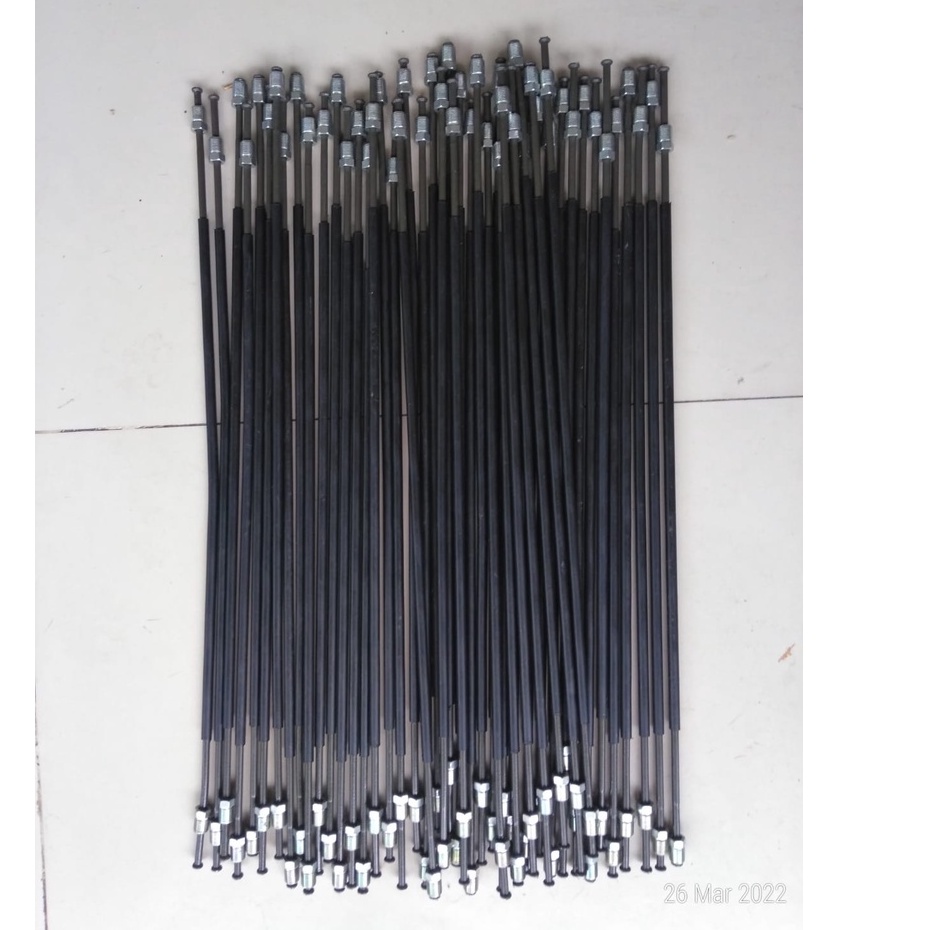 Pipa selang Minyak Rem besi Nepel 10. Diameter 5 mm Panjang 60 cm (besi)