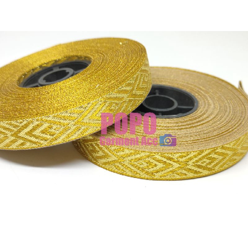 RENDA PITA / MT-03 UKURAN:1.2CM ( ISI:17YARD )