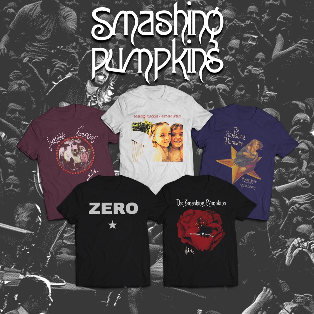 Kaos Band / T-Shirt Smashing Pumkins Series / DTG Kornit