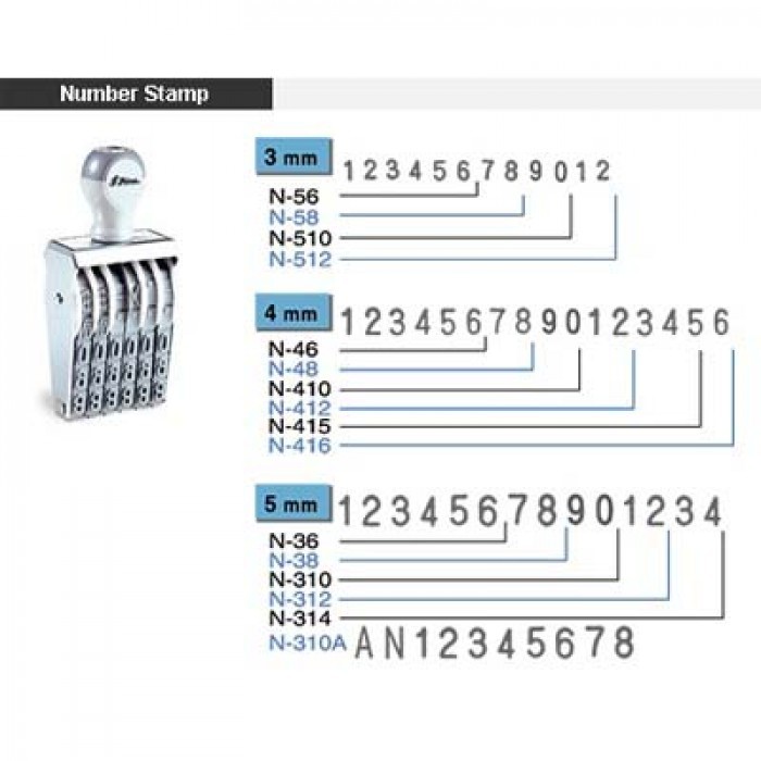 

Adn Stempel Shiny N-28 N28 (Angka 8 digit)