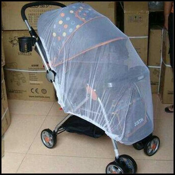 Kelambu Stroller Anti Nyamuk Model Jaring Nyamuk Model Serat Mesh