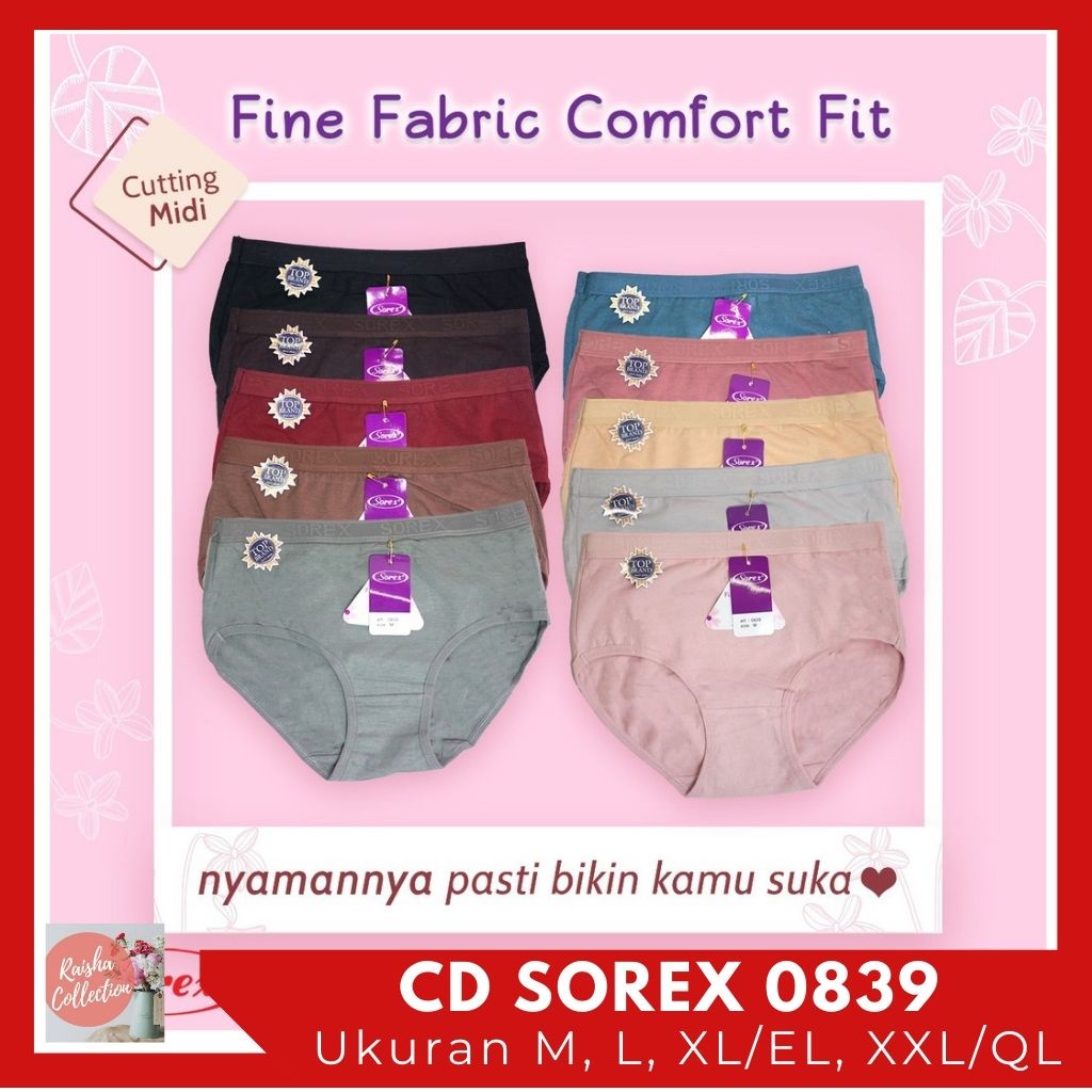 RC celana Dalam Wanita Merek Sorex 0839