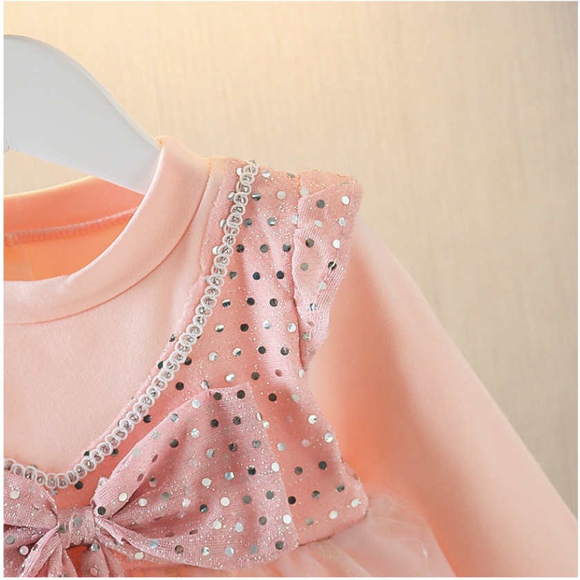 babyfit SENNA baju dress anak perempuan dengan rok model tutu sequin glitter ha-m527