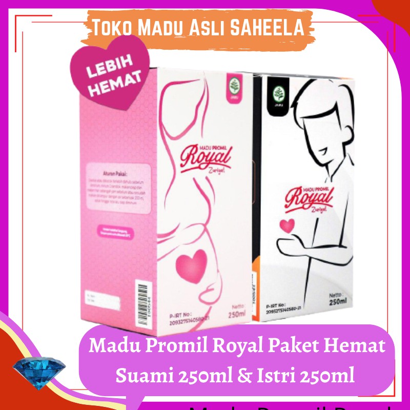 

Paket Madu Promil Royal (Ayah & Bunda ) Paket Hemat Suami Istri ( 250gram X 2 )