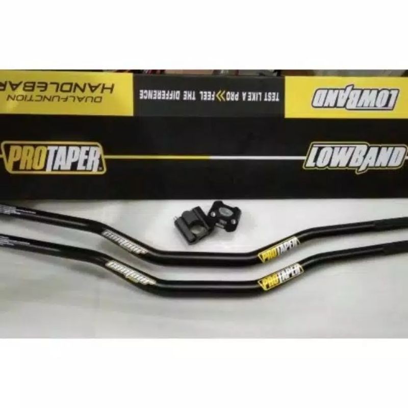 Stang fatbar EVO LOW Protaper hitam + Raiser original stang