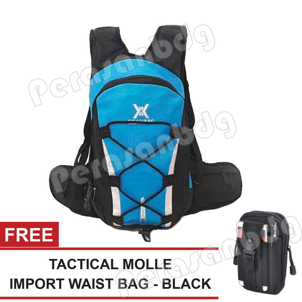 PTS -Tas Touring Motor / Sepeda Gear Bag Oscar + FREE Tactical Molle IMPORT Waist Bag