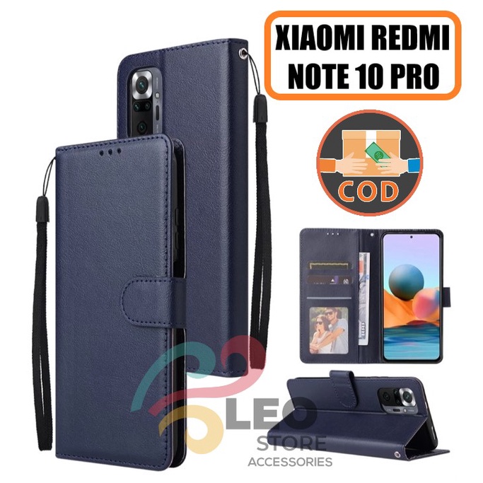 DOMPET HP UNTUK XIAOMI REDMI NOTE 10 PRO (2021) NEW LEATHER FLIP CASE XIAOMI REDMI NOTE 10 PRO (2021
