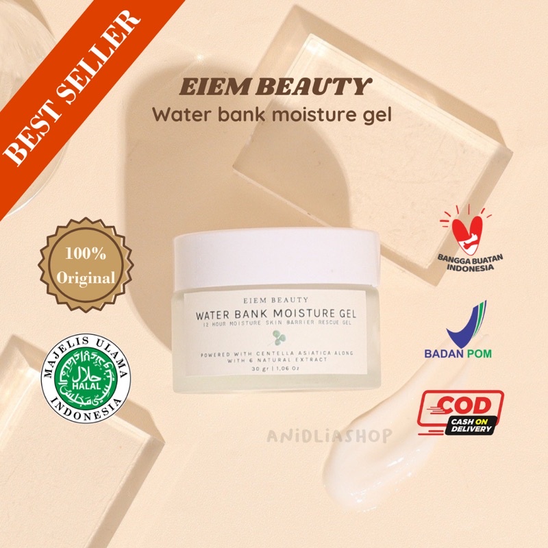 Jual Eiem Beauty Water Bank Moisturizer 30g Indonesia