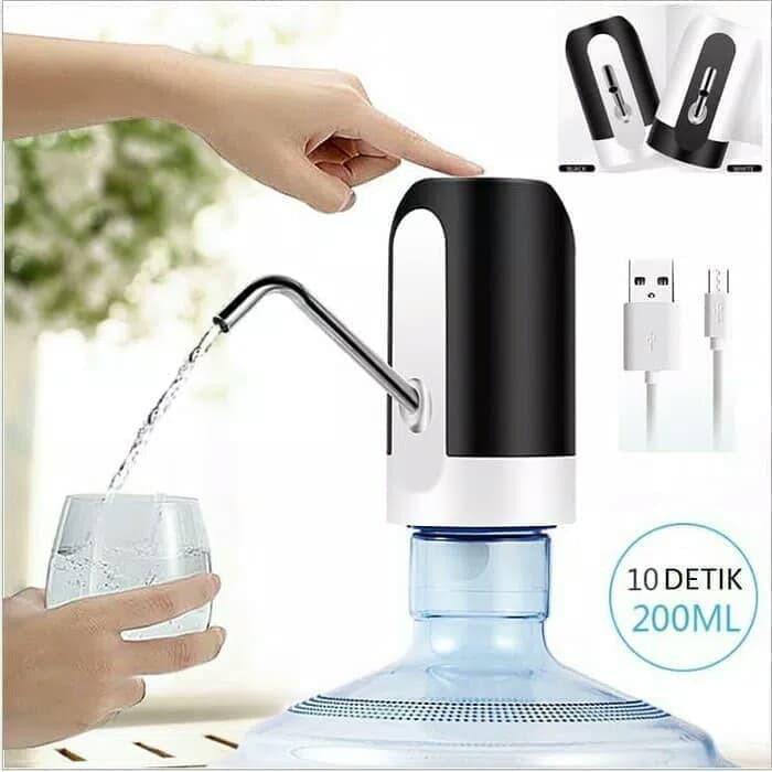 FREE  BUBLE DISPENSER AIR PORTABLE ELEKTRIK LED / POMPA GALON ELEKTRIK