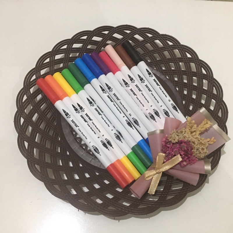 

Joyko Color Brushpen Double Tip Satuan 12 Varian Warna