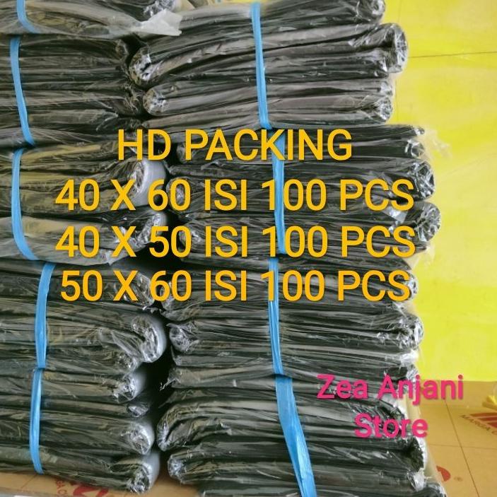 

( Murah ) Plastik Packing Hitam 40x60 Isi 100 / Plastik HD Packing Hitam 30micro