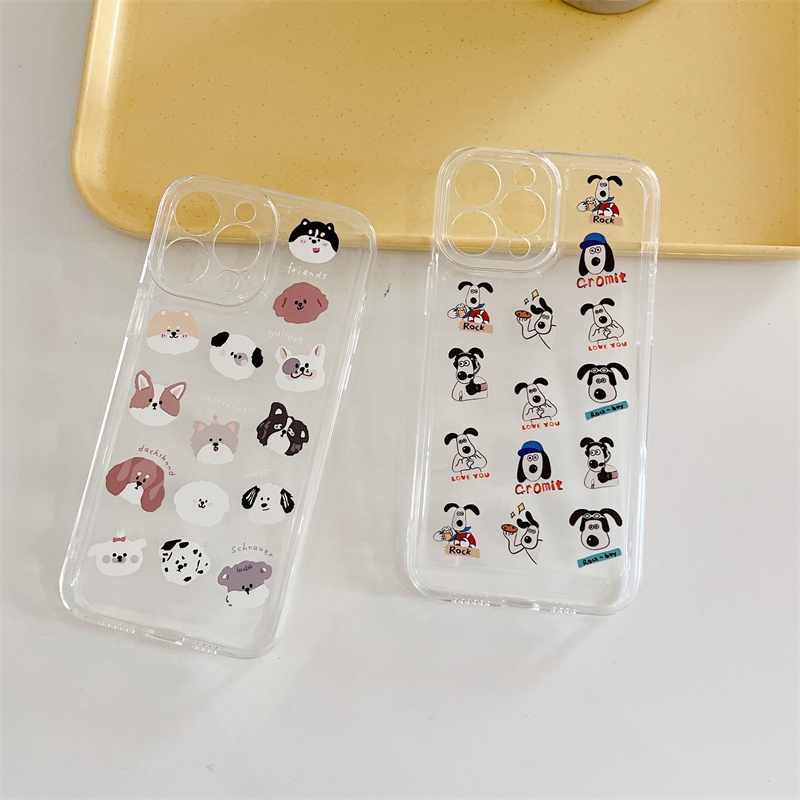 Soft case Transparan Motif Anjing Luar Angkasa Untuk Iphone 11 12 13PROMAX X XS XR XSMAX 6 7 8 plus