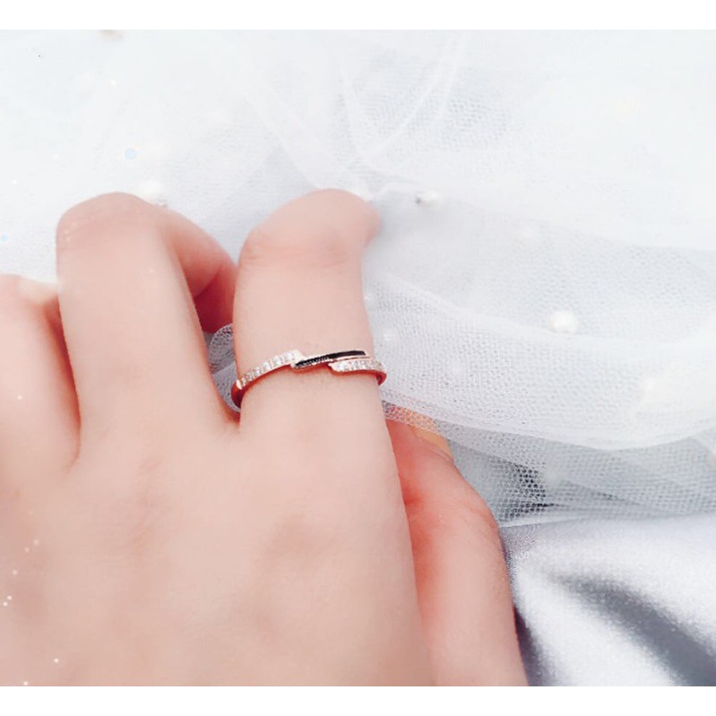 Cincin Titanium Mini Korea Wanita CK124 warna bisa untuk cincin kawin nikah fashion