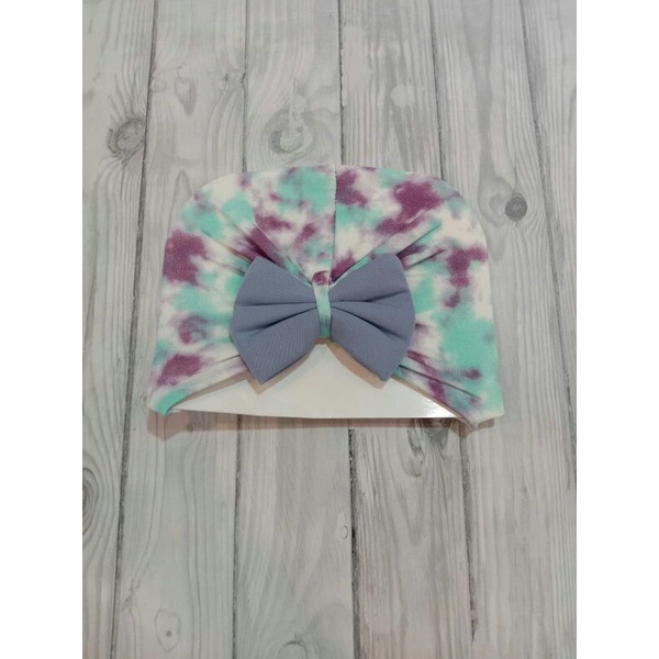 TURBAN BAYI MOTIF TYE DYE