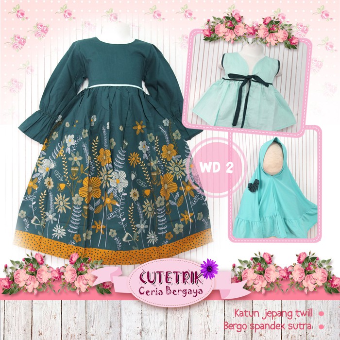 GAMIS ANAK ROMPI SYARI CUTETRIK