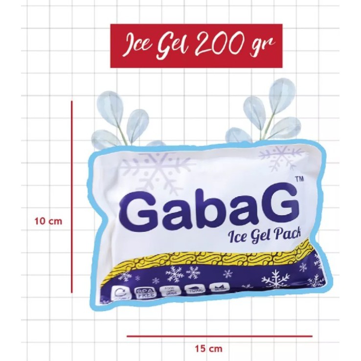 GABAG Ice Gel Pack Untuk Pengganti Es Batu Pendingin Isi 200gr