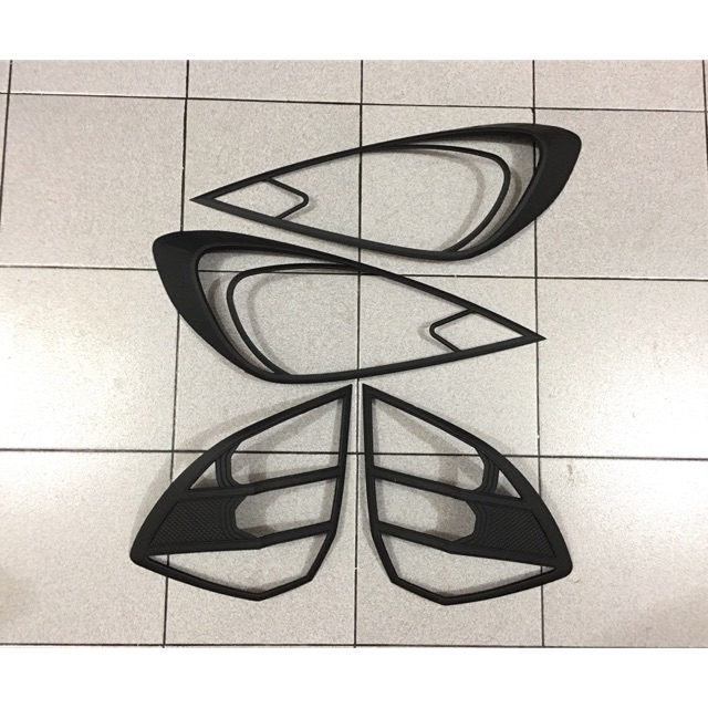 ALL NEW JAZZ 2011-2013 GARNISH GARNIS LAMPU DEPAN BELAKANG HITAM