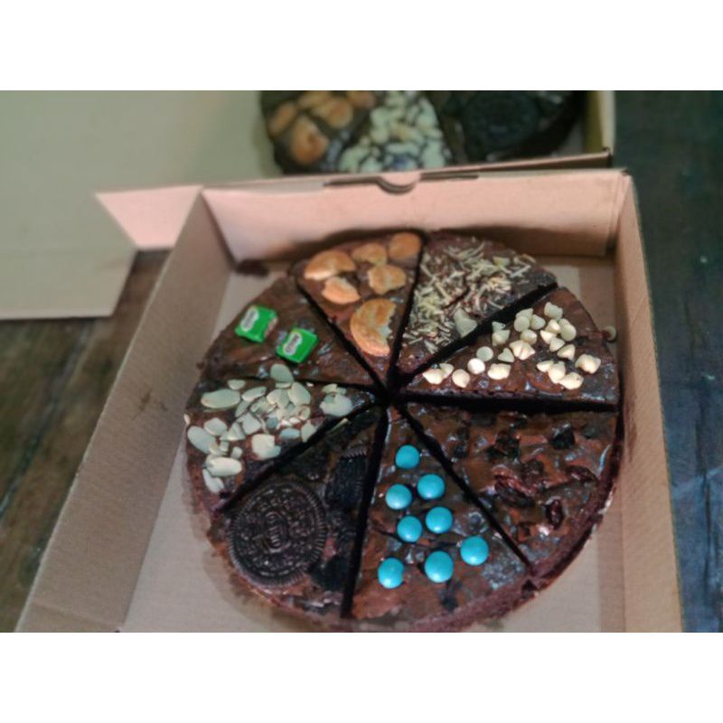 

brownies pizza 18cm