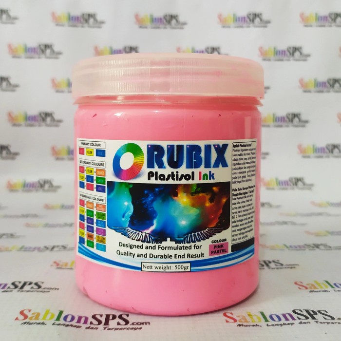 

Wow Tinta Sablon Plastisol Rubix Baby Pink 500Gr Diskon