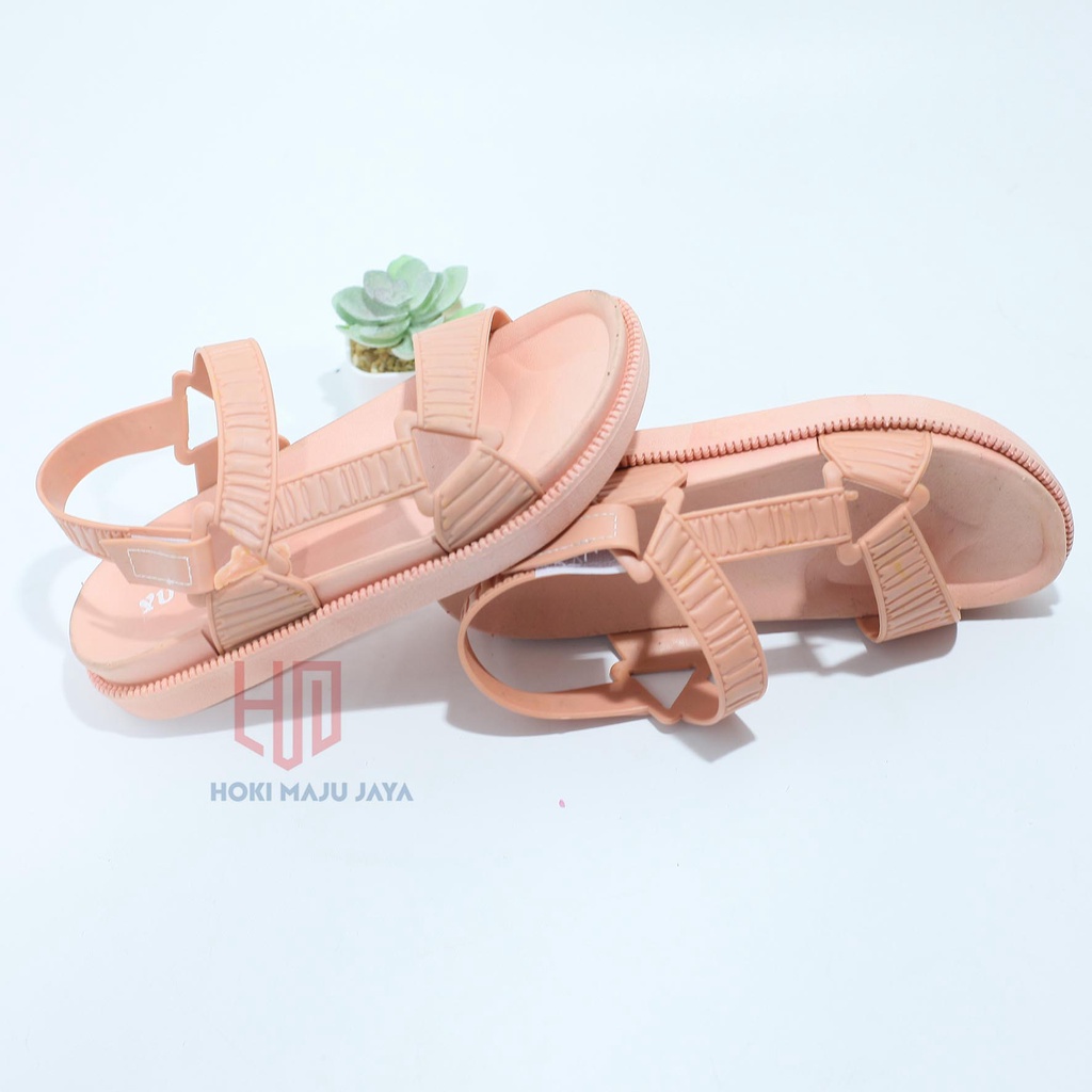 SANDAL GUNUNG WANITA RINGAN DAN KUAT NYAMA DIPAKAI SEHARI HARI YUTU 9101-6 JELLY EVA SIZE 36-40