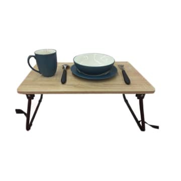 Meja Lipat Laptop Original Bandung Tahan Lama Minimalis - STRAP-WOOD