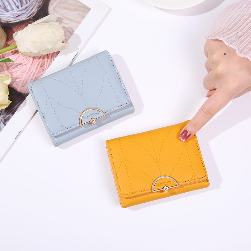 ASIN829 Dompet Lipat Wanita Dompet Koin Mini D236 Mengimpor Dompet Portabel Berkualitas Tinggi Dompet Mini Wanita Murah