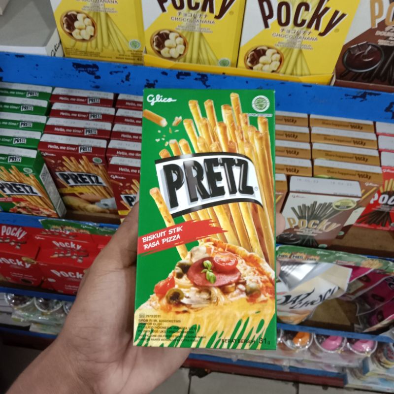 

Yummer l Snack camilan Glico PRETZ Pizza