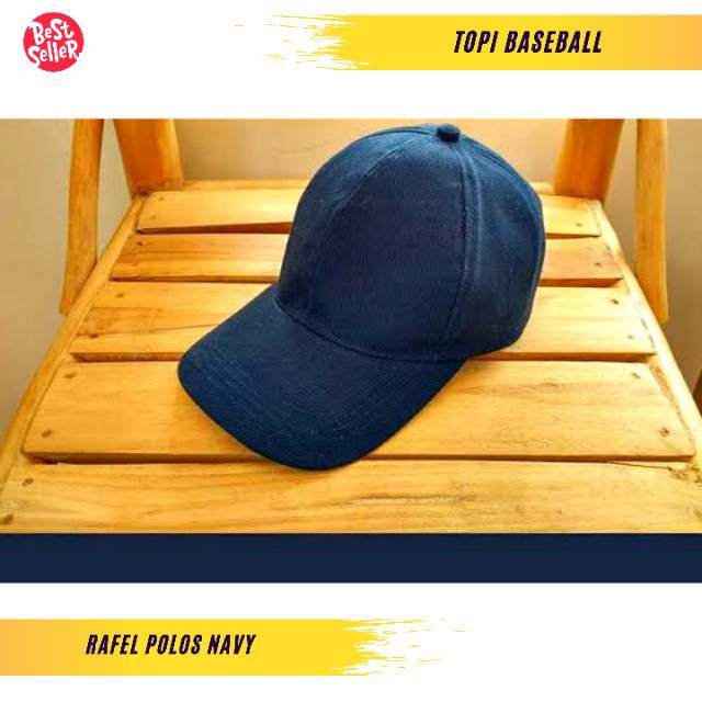 Topi Baseball Polos Cakop Unisex Bahan Rafel Denim Distro - Topi Distro Pria