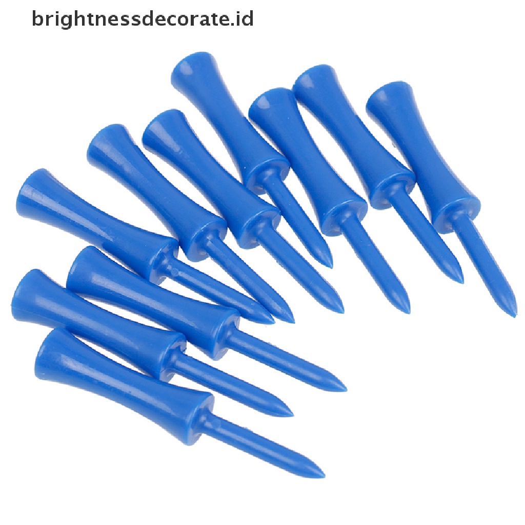 Set 50 Pcs Tee Golf Bahan Plastik Warna Biru Ukuran 2.68 Inch