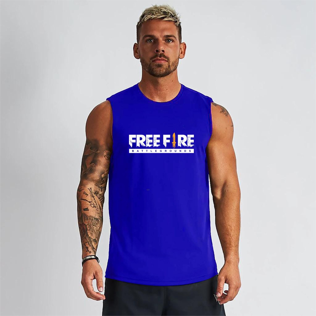 BS/COD//KAOS SINGLET FREEFIRE PRIA//TERLARIS